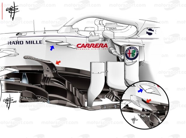 Sauber C37, Windabweiser Sauber C37, Windabweiser