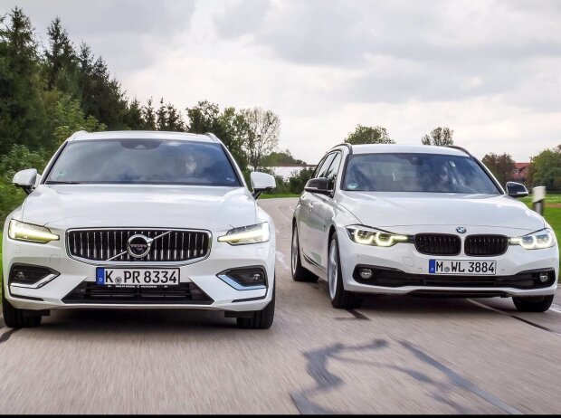 Titel-Bild zur News: BMW 3er Touring vs. Volvo V60 2018