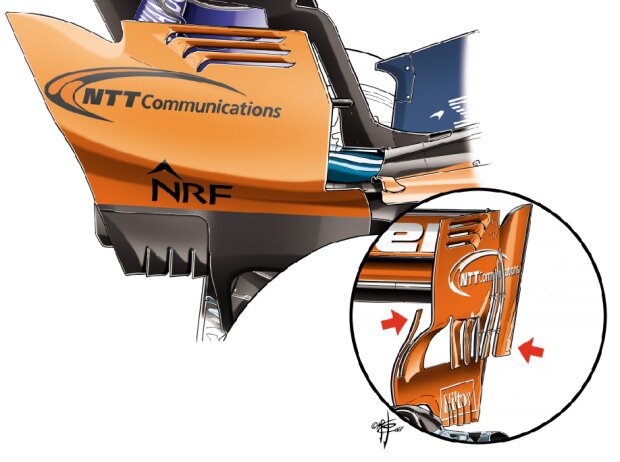 Heckflügel bei McLaren Heckflügel bei McLaren