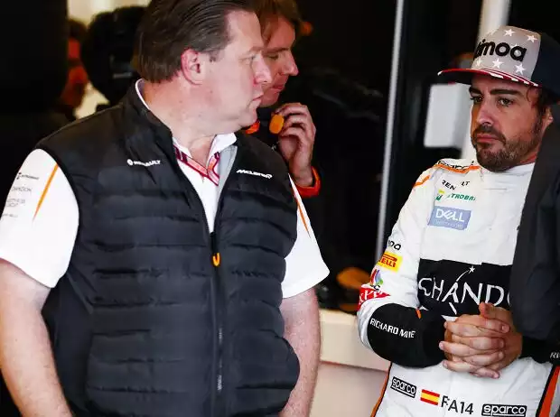 Zak Brown, Fernando Alonso Titel-Bild zur News: Zak Brown, Fernando Alonso