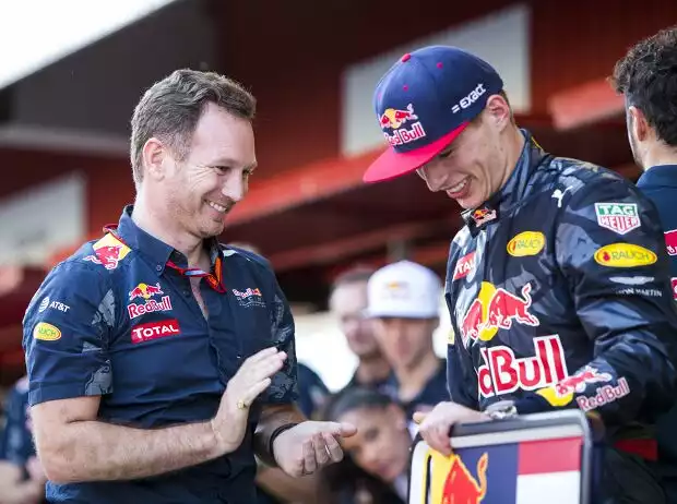 Christian Horner, Max Verstappen Titel-Bild zur News: Christian Horner, Max Verstappen