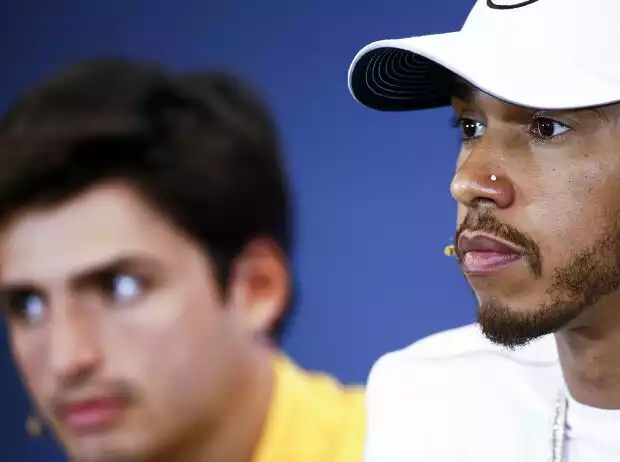 Lewis Hamilton, Carlos Sainz Titel-Bild zur News: Lewis Hamilton, Carlos Sainz