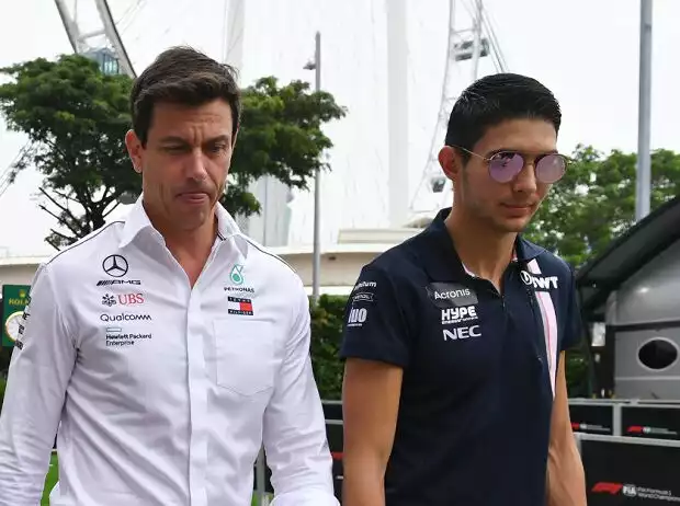 Esteban Ocon, Toto Wolff Titel-Bild zur News: Esteban Ocon, Toto Wolff