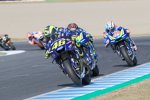 Valentino Rossi vor Andrea Iannone 