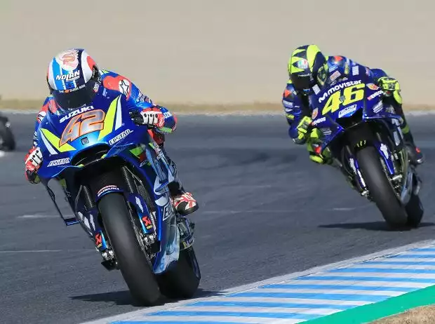 Alex Rins, Valentino Rossi Titel-Bild zur News: Alex Rins, Valentino Rossi