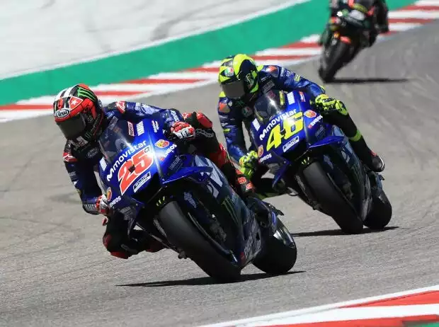 Maverick Vinales, Valentino Rossi Titel-Bild zur News: Maverick Vinales, Valentino Rossi