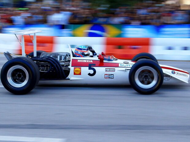 F1-Festival in Miami: Takuma Sato im Honda RA301 von 1968
