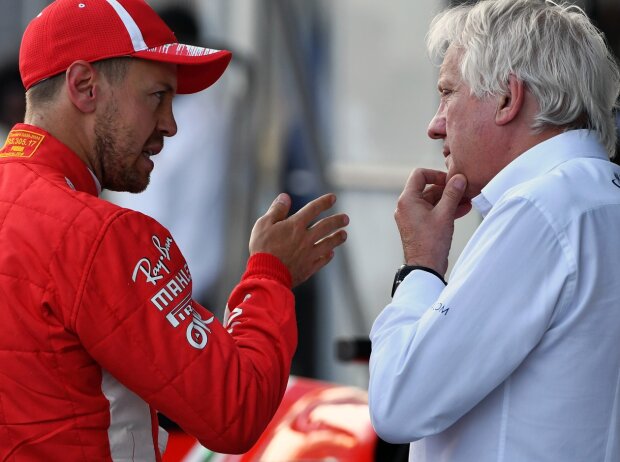 Titel-Bild zur News: Sebastian Vettel, Charlie Whiting