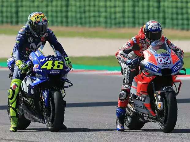 Andrea Dovizioso, Valentino Rossi Titel-Bild zur News: Andrea Dovizioso, Valentino Rossi