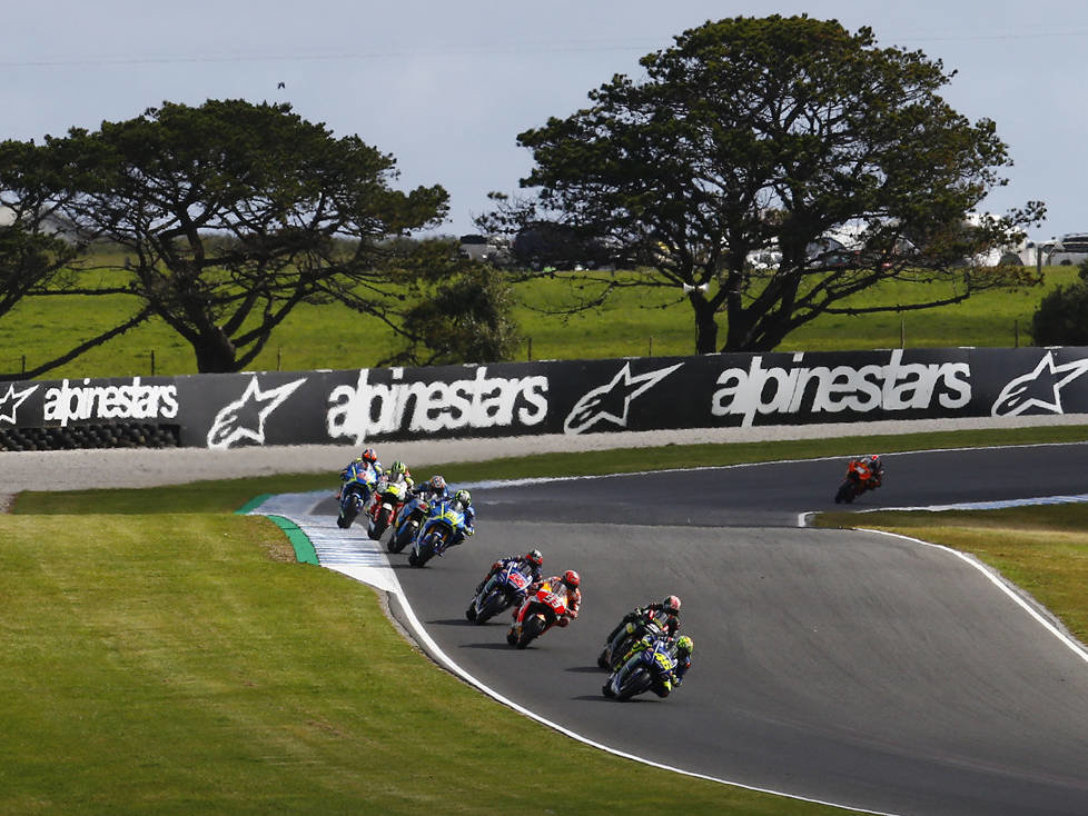 Renn-Action auf Phillip Island