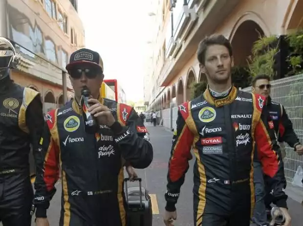 Kimi Räikkönen, Romain Grosjean Titel-Bild zur News: Kimi Räikkönen, Romain Grosjean