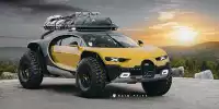 Bild zum Inhalt: Bugatti Chiron als Offroader: Ultimatives Offroad-Mobil für die Apokalypse