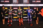 Tom Sykes, Jonathan Rea und Alex Lowes 