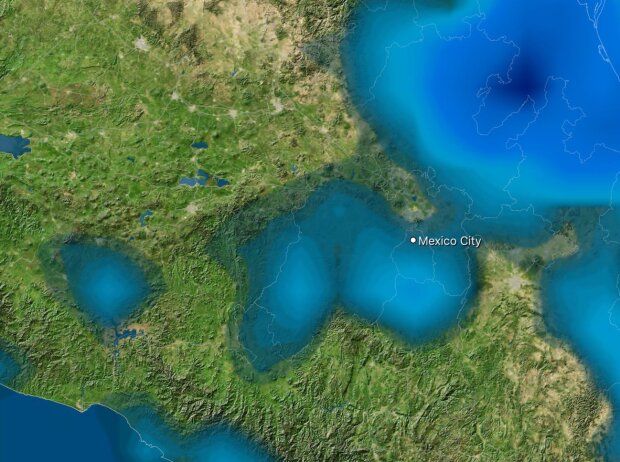 Titel-Bild zur News: Satellitenprognose Regen für Mexiko-Stadt zur Startzeit des Rennens
