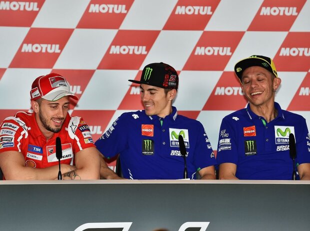 Andrea Dovizioso, Maverick Vinales, Valentino Rossi