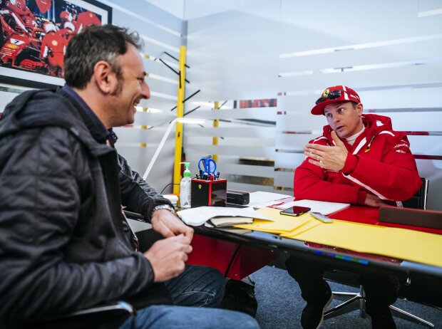 Roberto Chinchero im Interview mit Kimi Räikkönen