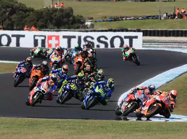 MotoGP Start Phillip Island Australien Titel-Bild zur News: MotoGP Start Phillip Island Australien