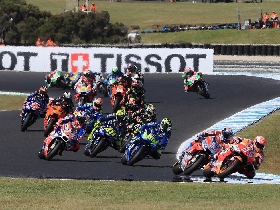 MotoGP Start Phillip Island Australien