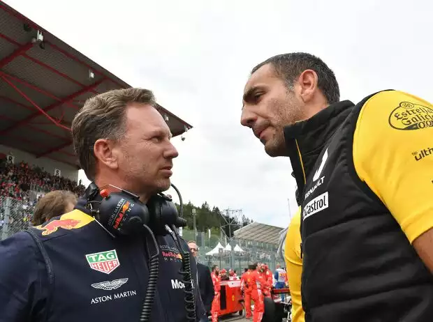 Christian Horner, Cyril Abiteboul Titel-Bild zur News: Christian Horner, Cyril Abiteboul