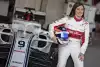 Bild zum Inhalt: Tatiana Calderon absolviert 23 Runden im Sauber: "Ein Traum wurde wahr!"