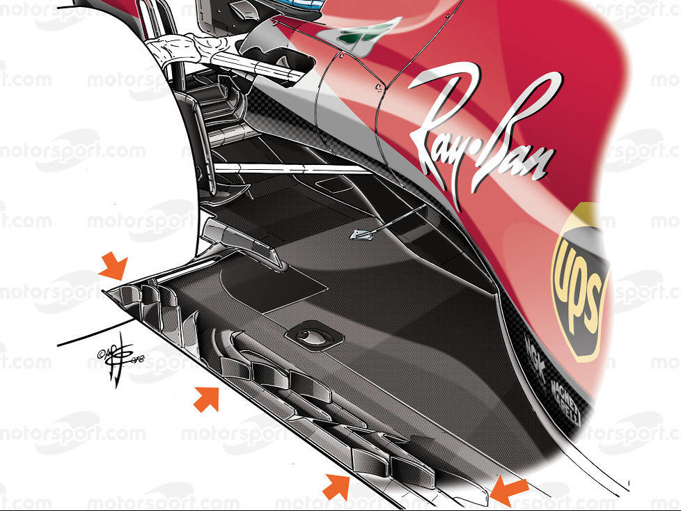 Unterboden bei Ferrari