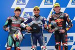 Ayumu Sasaki (Petronas Sprinta), Jorge Martin (Gresini) und Darryn Binder (Ajo) 