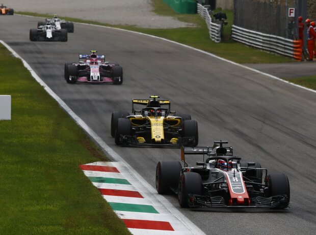 Titel-Bild zur News: Romain Grosjean, Carlos Sainz, Esteban Ocon