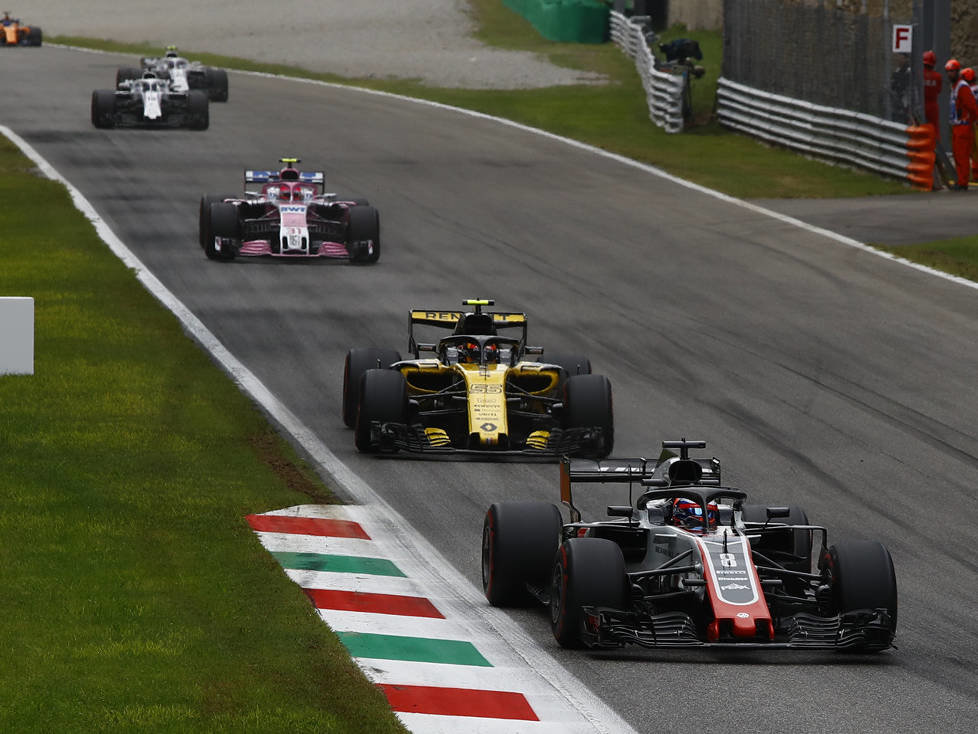 Romain Grosjean, Carlos Sainz, Esteban Ocon