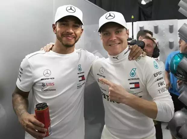 Titel-Bild zur News: Lewis Hamilton, Valtteri Bottas