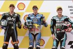 Luca Marini, Alex Marquez und Fabio Quartararo 