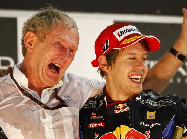 Sebastian Vettel, Daniel Ricciardo, Helmut Marko Sebastian Vettel, Daniel Ricciardo, Helmut Marko