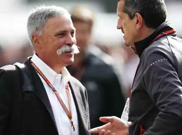 Titel-Bild zur News: Chase Carey, Günther Steiner