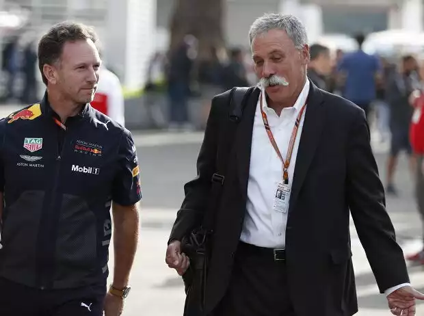 Christian Horner, Chase Carey Titel-Bild zur News: Christian Horner, Chase Carey