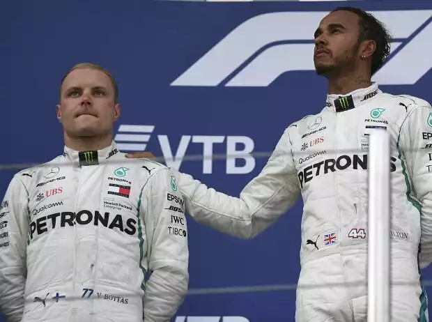 Titel-Bild zur News: Valtteri Bottas, Lewis Hamilton