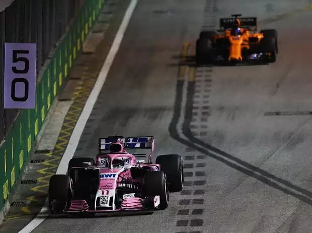 Titel-Bild zur News: Sergio Perez, Fernando Alonso
