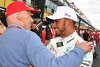 Bild zum Inhalt: Hamilton über Niki Lauda: Hat sehr viel Gewicht verloren