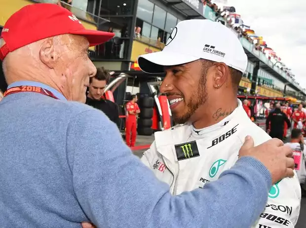 Lewis Hamilton, Niki Lauda Titel-Bild zur News: Lewis Hamilton, Niki Lauda