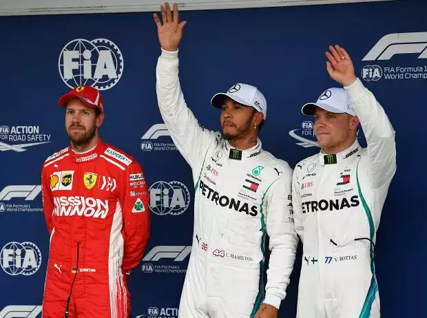Sebastian Vettel, Lewis Hamilton, Valtteri Bottas Titel-Bild zur News: Sebastian Vettel, Lewis Hamilton, Valtteri Bottas