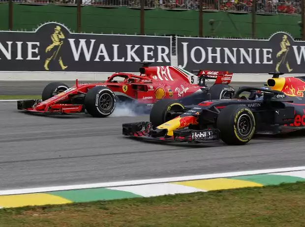 Titel-Bild zur News: Daniel Ricciardo, Sebastian Vettel