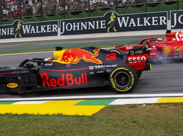 Titel-Bild zur News: Daniel Ricciardo, Sebastian Vettel