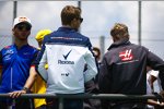 Pierre Gasly (Toro Rosso), Sergei Sirotkin (Williams) und Kevin Magnussen (Haas) 