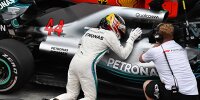 Bild zum Inhalt: Sorgen um Hamilton-Motor: Droht Mercedes in Abu Dhabi eine Strafe?