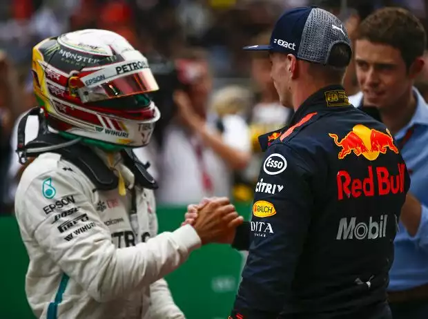 Max Verstappen, Lewis Hamilton Titel-Bild zur News: Max Verstappen, Lewis Hamilton