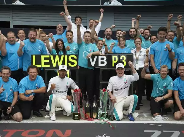 Titel-Bild zur News: Lewis Hamilton, Valtteri Bottas, Toto Wolff