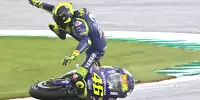 Bild zum Inhalt: Sturz, Schmerzen, Platz 16: Schwarzer Tag für Valentino Rossi in Valencia