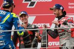 Andrea Dovizioso (Ducati), Alex Rins (Suzuki) und Pol Espargaro (KTM) 