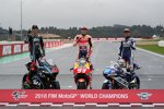 Francesco Bagnaia (VR46), Marc Marquez (Honda) und Jorge Martin (Gresini) 