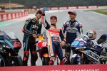 Francesco Bagnaia (VR46), Marc Marquez (Honda) und Jorge Martin (Gresini) 