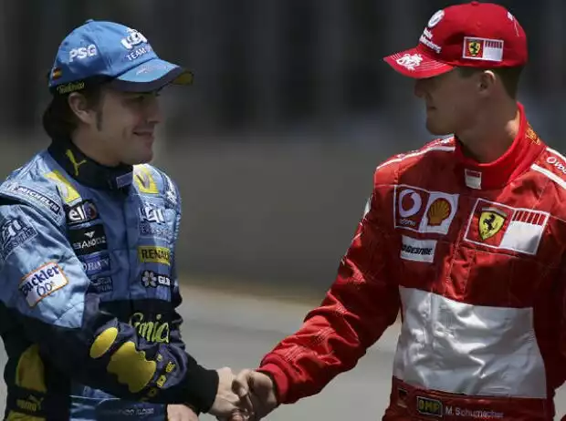 Fernando Alonso, Michael Schumacher Titel-Bild zur News: Fernando Alonso, Michael Schumacher