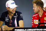 Esteban Ocon (Racing Point) und Sebastian Vettel (Ferrari) 